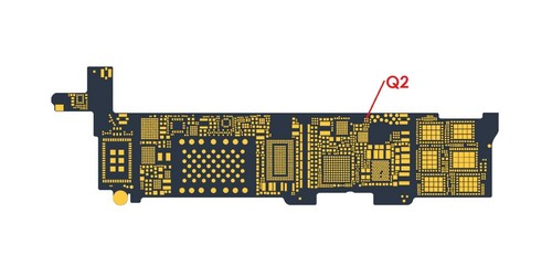 Chip iphone pin - q2, 5s
